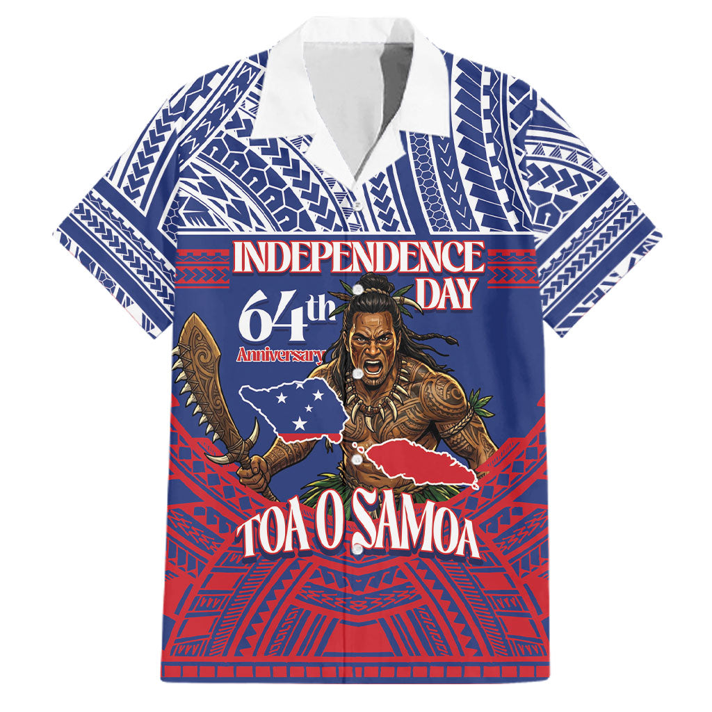 Personalised Samoa Independence Day Family Matching Mermaid Dress and Hawaiian Shirt 64th Anniversary Toa O Samoa