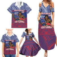 Personalised Samoa Independence Day Family Matching Summer Maxi Dress and Hawaiian Shirt 64th Anniversary Toa O Samoa