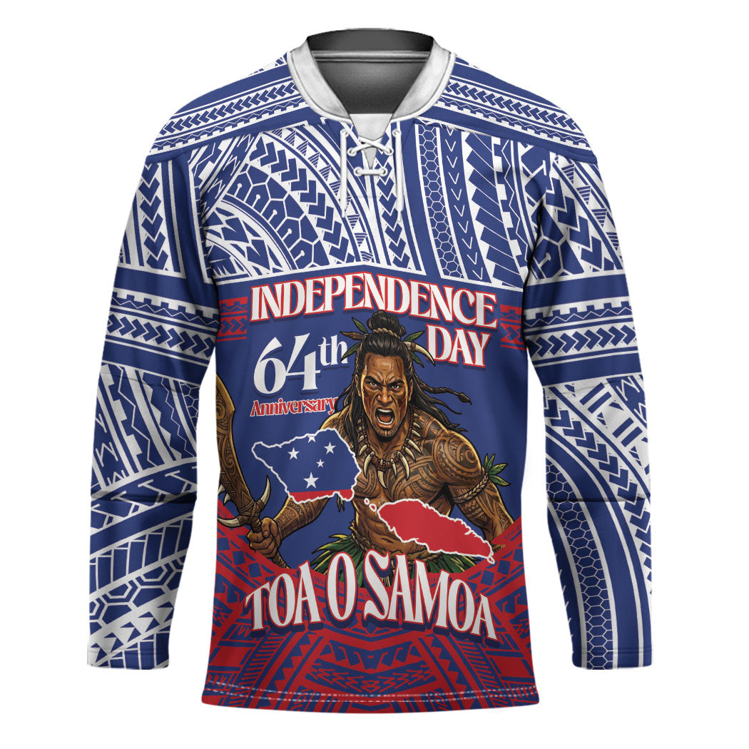 Personalised Samoa Independence Day Hockey Jersey 64th Anniversary Toa O Samoa