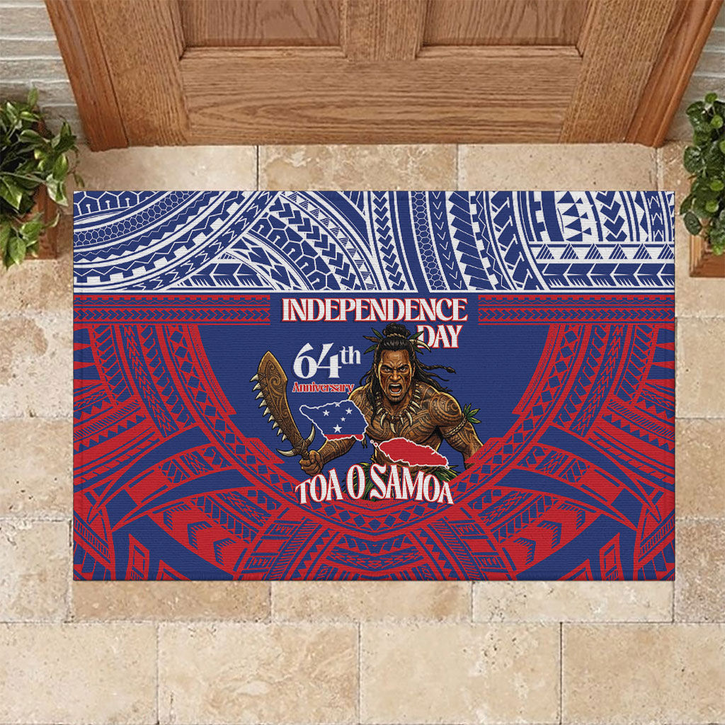Samoa Independence Day Rubber Doormat 64th Anniversary Toa O Samoa