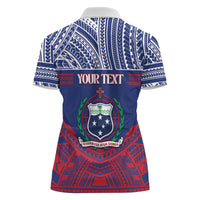 Personalised Samoa Independence Day Women Polo Shirt 64th Anniversary Toa O Samoa