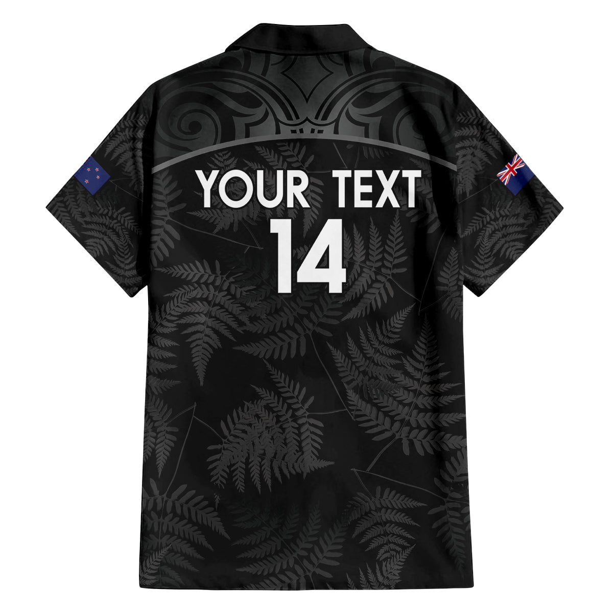 Custom New Zealand Silver Fern Football Family Matching Off Shoulder Short Dress and Hawaiian Shirt Summer 2024 Olympic Go Aotearoa LT14 - Polynesian Pride