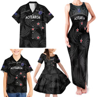 Custom New Zealand Silver Fern Football Family Matching Tank Maxi Dress and Hawaiian Shirt Summer 2024 Olympic Go Aotearoa LT14 - Polynesian Pride