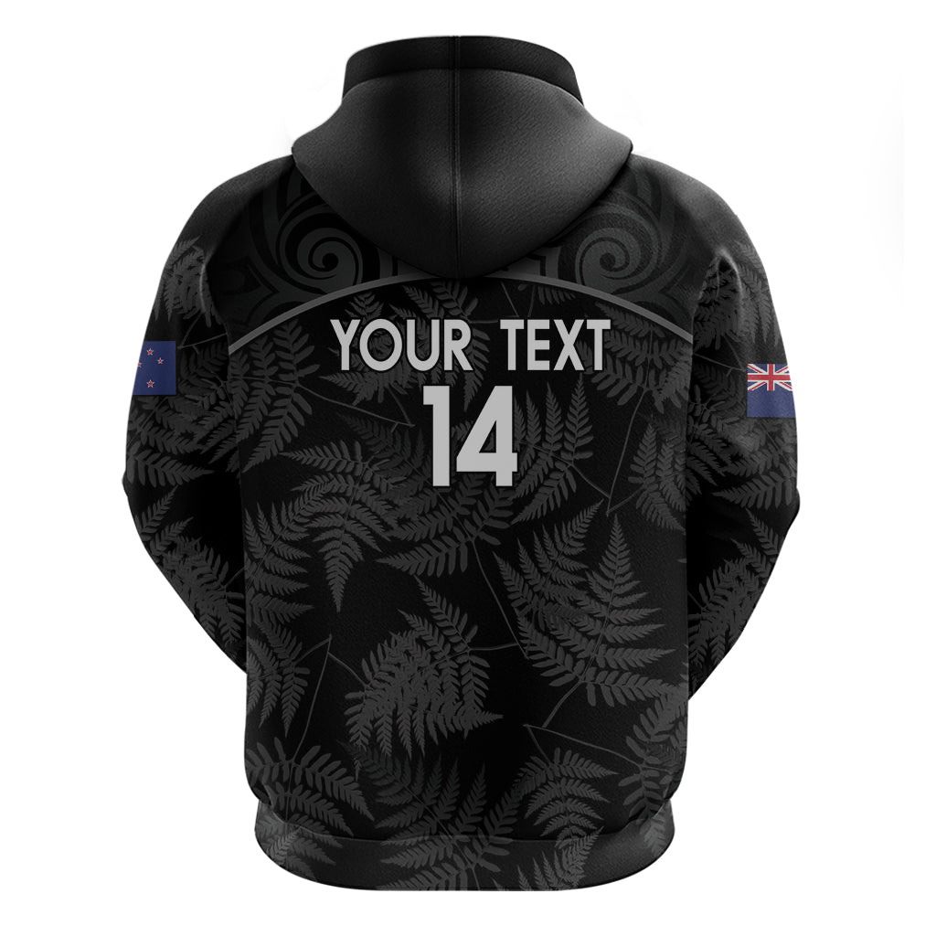 Custom New Zealand Silver Fern Football Hoodie Summer 2024 Olympic Go Aotearoa LT14 - Polynesian Pride