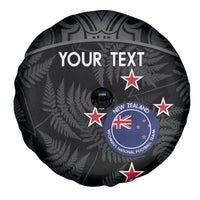 Custom New Zealand Silver Fern Football Spare Tire Cover Summer 2024 Olympic Go Aotearoa
