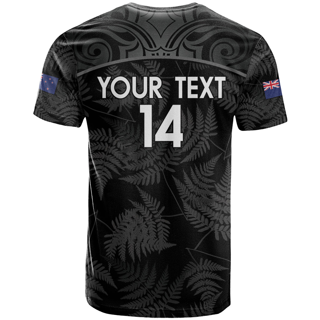 Custom New Zealand Silver Fern Football T Shirt Summer 2024 Olympic Go Aotearoa LT14 - Polynesian Pride
