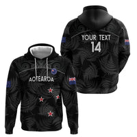 Custom New Zealand Silver Fern Football Zip Hoodie Summer 2024 Olympic Go Aotearoa LT14 - Polynesian Pride