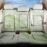 Polynesian Tiare Flower Sage Green Pastel Back Car Seat Cover