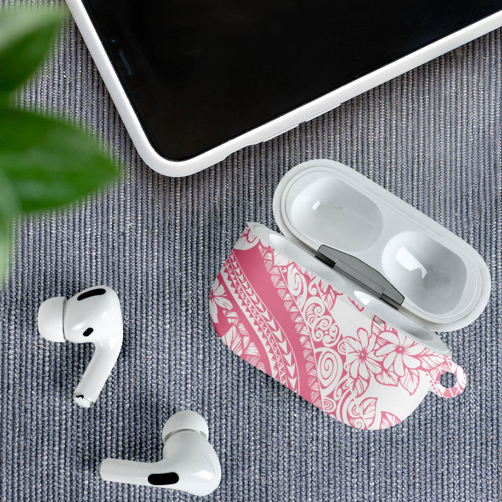 Polynesian Tiare Flower Pink Pastel Vibes AirPods Case LT14 - Polynesian Pride