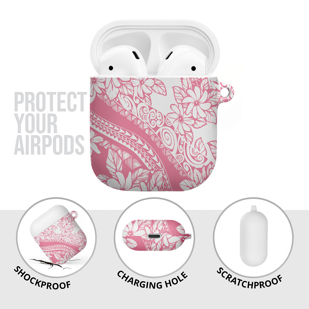 Polynesian Tiare Flower Pink Pastel Vibes AirPods Case LT14 - Polynesian Pride