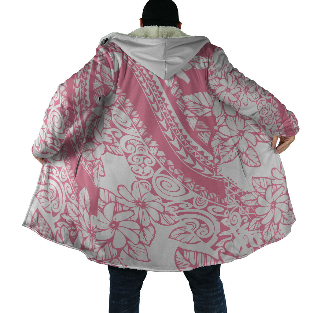 Polynesian Tiare Flower Pink Pastel Vibes Cloak