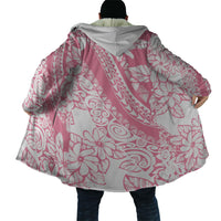 Polynesian Tiare Flower Pink Pastel Vibes Cloak