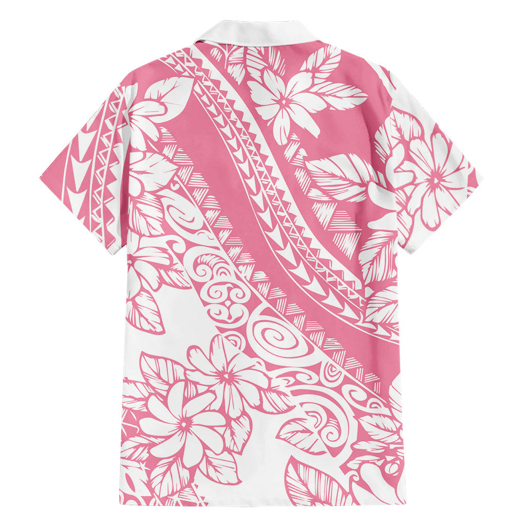 Polynesian Tiare Flower Pink Pastel Vibes Family Matching Mermaid Dress and Hawaiian Shirt LT14 - Polynesian Pride