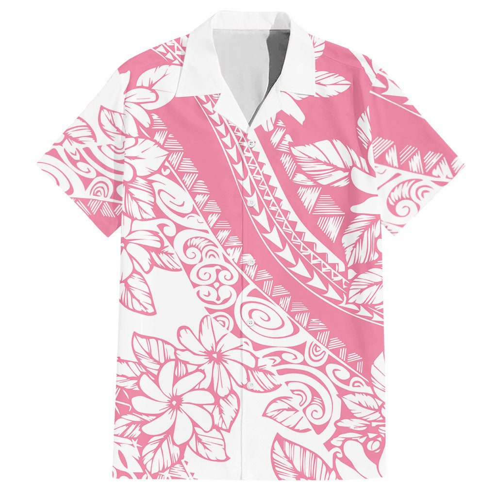 Polynesian Tiare Flower Pink Pastel Vibes Hawaiian Shirt