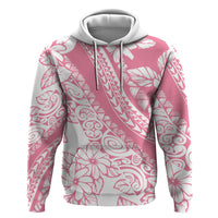 Polynesian Tiare Flower Pink Pastel Vibes Hoodie