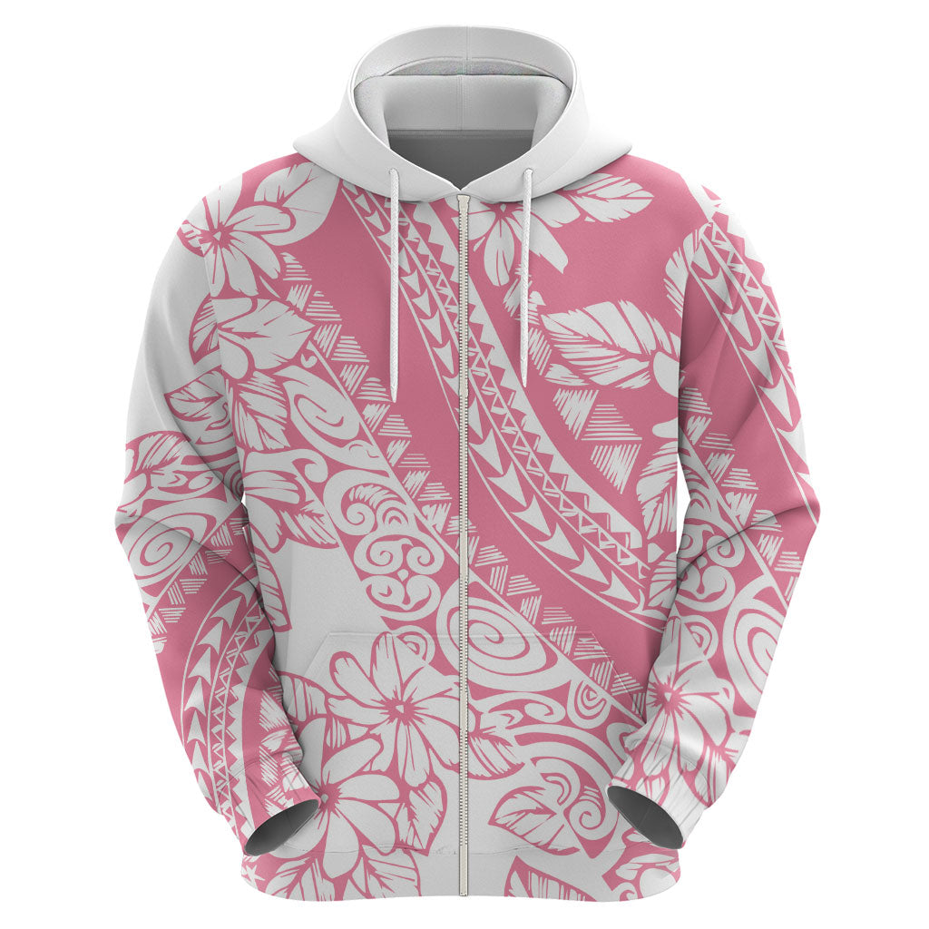 Polynesian Tiare Flower Pink Pastel Vibes Hoodie