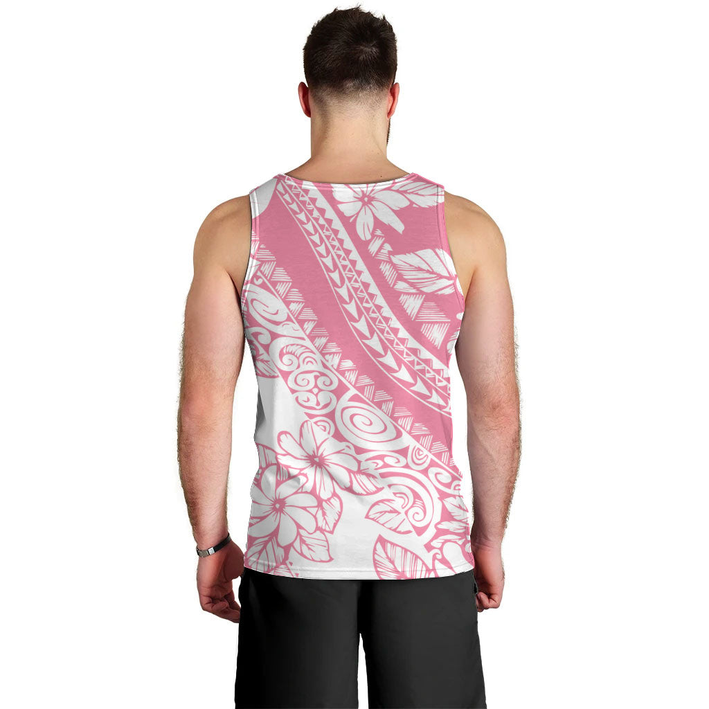 Polynesian Tiare Flower Pink Pastel Vibes Men Tank Top