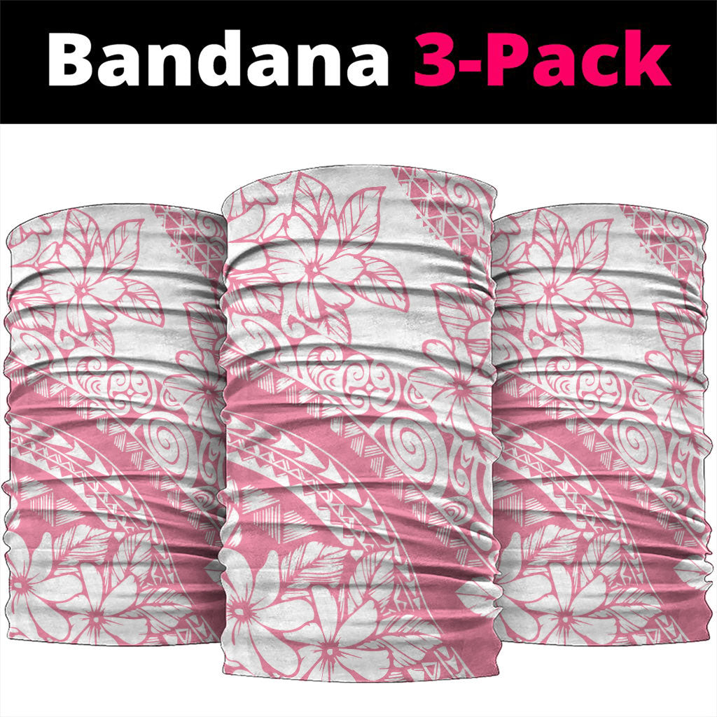 Polynesian Tiare Flower Pink Pastel Vibes Neck Gaiter