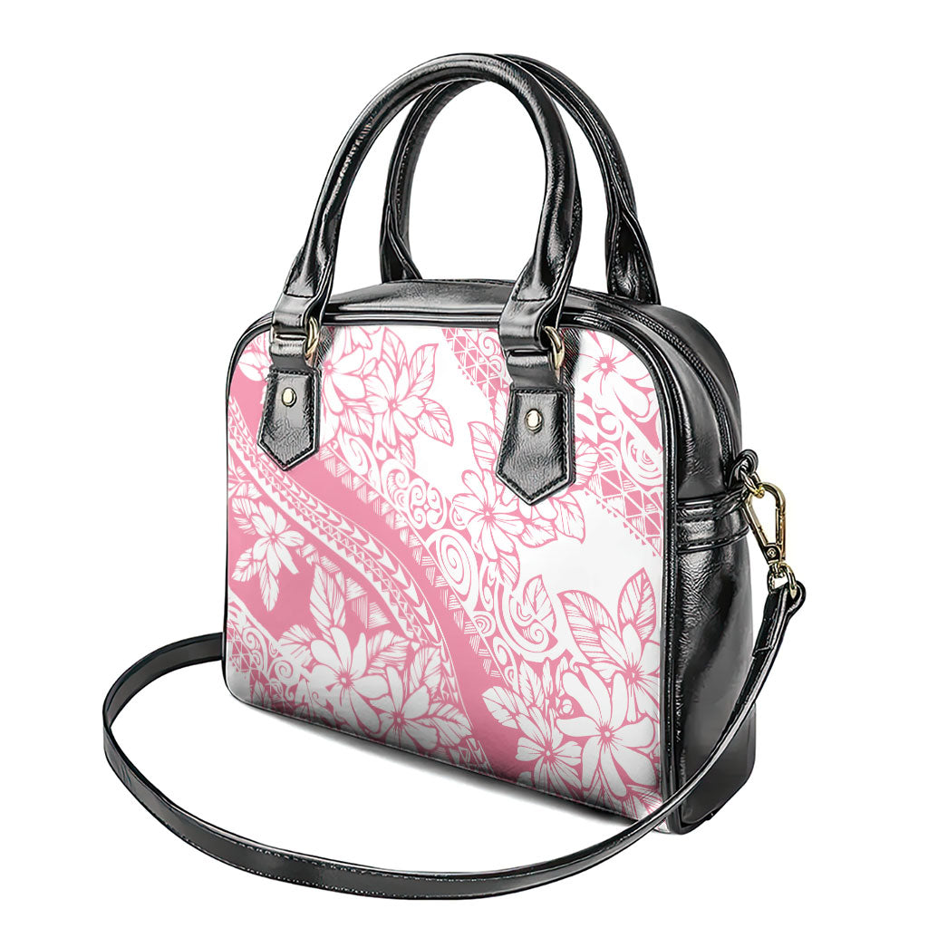 Polynesian Tiare Flower Pink Pastel Vibes Shoulder Handbag