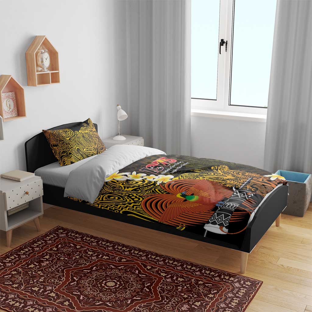 Papua New Guinea 1975 Bedding Set Create Our History Inspire Our Future - Polynesian Pride