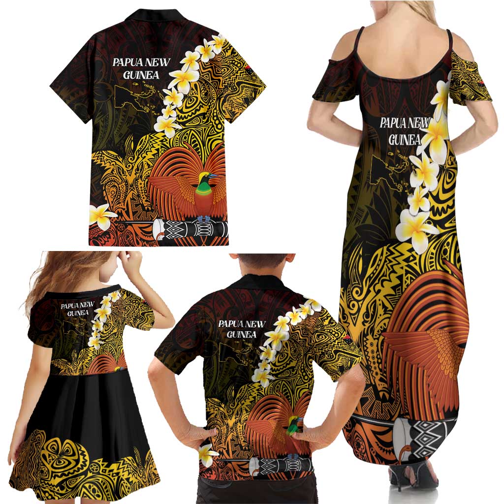Papua New Guinea 1975 Family Matching Summer Maxi Dress and Hawaiian Shirt Create Our History Inspire Our Future LT14 - Polynesian Pride