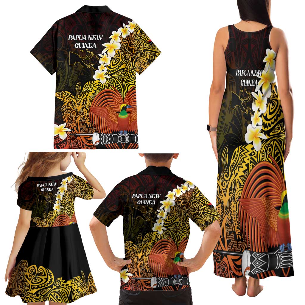 Papua New Guinea 1975 Family Matching Tank Maxi Dress and Hawaiian Shirt Create Our History Inspire Our Future LT14 - Polynesian Pride