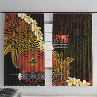 Papua New Guinea 1975 Window Curtain Create Our History Inspire Our Future - Polynesian Pride