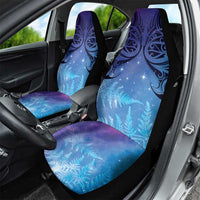 New Zealand Matariki Car Seat Cover Aotearoa Maori New Year Galaxy Maori Silver Fern LT14 - Polynesian Pride