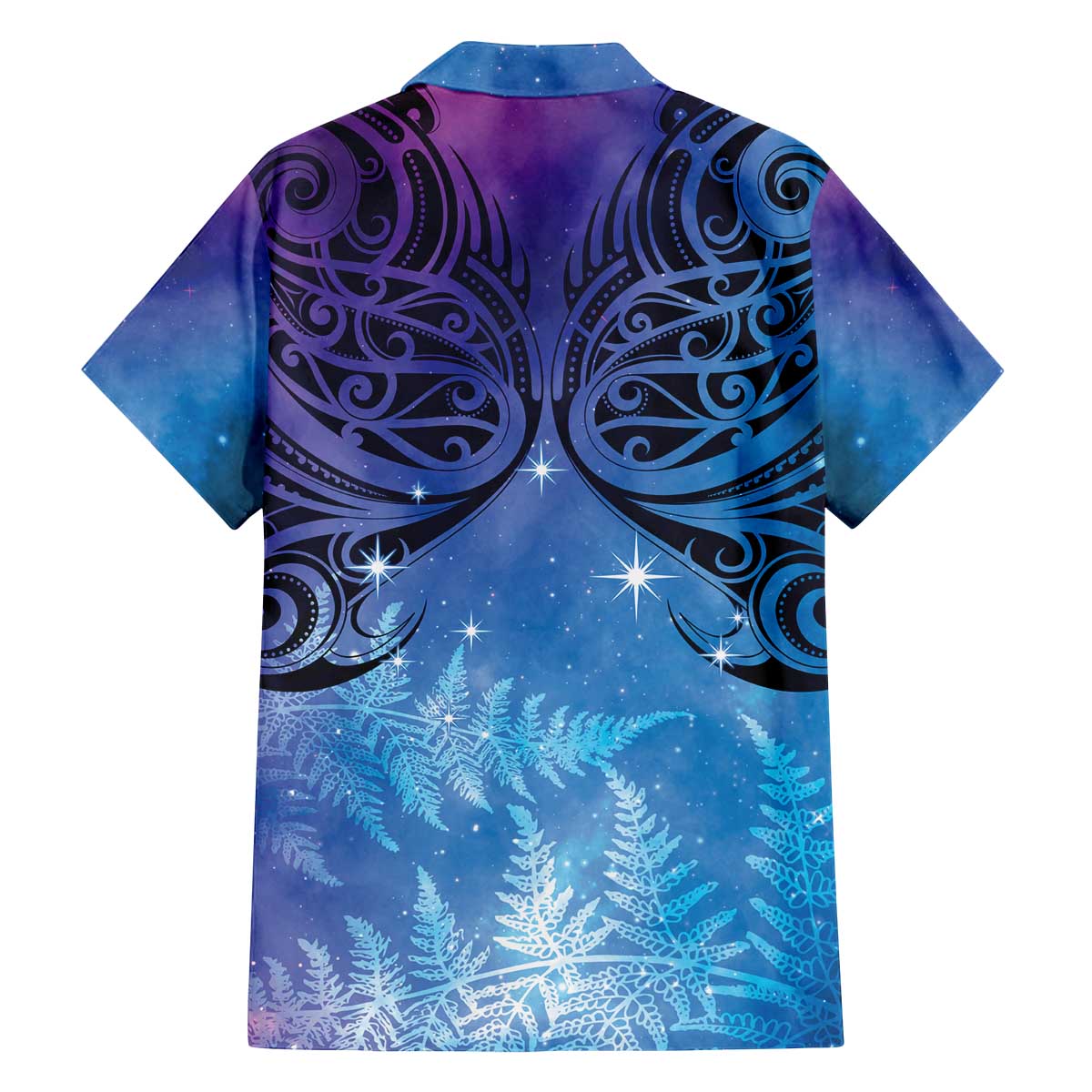 New Zealand Matariki Family Matching Puletasi and Hawaiian Shirt Aotearoa Maori New Year Galaxy Maori Silver Fern LT14 - Polynesian Pride