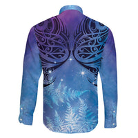 New Zealand Matariki Family Matching Summer Maxi Dress and Hawaiian Shirt Aotearoa Maori New Year Galaxy Maori Silver Fern LT14 - Polynesian Pride
