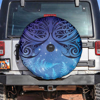New Zealand Matariki Spare Tire Cover Aotearoa Maori New Year Galaxy Maori Silver Fern LT14 Blue - Polynesian Pride