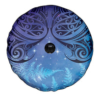 New Zealand Matariki Spare Tire Cover Aotearoa Maori New Year Galaxy Maori Silver Fern LT14 - Polynesian Pride