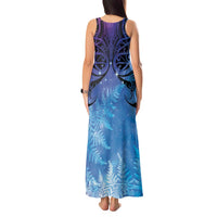 New Zealand Matariki Tank Maxi Dress Aotearoa Maori New Year Galaxy Maori Silver Fern LT14 - Polynesian Pride