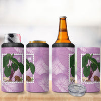 Aloha Hawaii Kalo 4 in 1 Can Cooler Tumbler Hawaiian Taro Leaves Stylized Stamp LT14 - Polynesian Pride