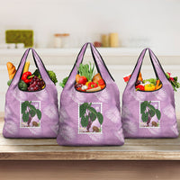 Aloha Hawaii Kalo Grocery Bag Hawaiian Taro Leaves Stylized Stamp