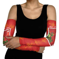 Aloha Hawaii Ohia Lehua Arm Sleeves Hawaiian Lei Stylized Stamp