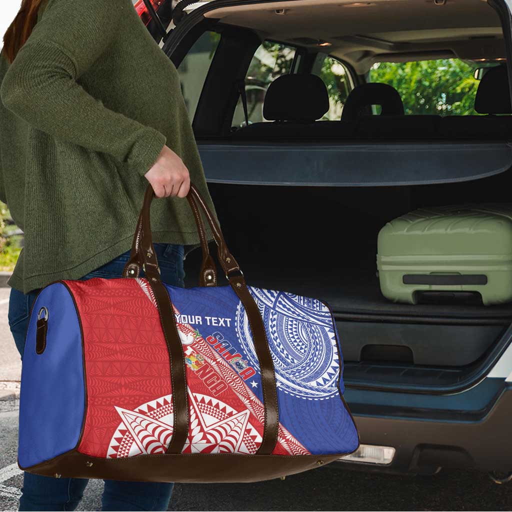 Tonga and Samoa Rugby Custom Travel Bag Ikale Tahi Manu Samoa Together - Polynesian Pride