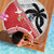 Fiji and Tonga Rugby Custom Beach Blanket Flying Fijians Ikale Tahi Together Pacific - Polynesian Pride