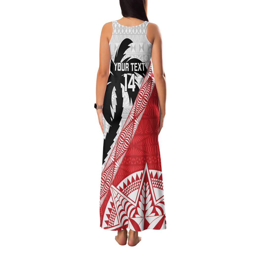 Fiji and Tonga Rugby Custom Family Matching Tank Maxi Dress and Hawaiian Shirt Flying Fijians Ikale Tahi Together Pacific LT14 - Polynesian Pride