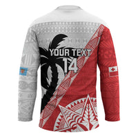 Fiji and Tonga Rugby Custom Hockey Jersey Flying Fijians Ikale Tahi Together Pacific - Polynesian Pride