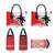 Fiji and Tonga Rugby Custom Leather Bag Flying Fijians Ikale Tahi Together Pacific - Polynesian Pride