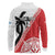 Fiji and Tonga Rugby Custom Long Sleeve Polo Shirt Flying Fijians Ikale Tahi Together Pacific - Polynesian Pride