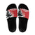 Fiji and Tonga Rugby Custom Slide Sandals Flying Fijians Ikale Tahi Together Pacific - Polynesian Pride