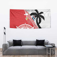 Fiji and Tonga Rugby Custom Tapestry Flying Fijians Ikale Tahi Together Pacific LT14 - Polynesian Pride