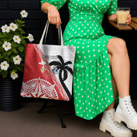 Fiji and Tonga Rugby Custom Tote Bag Flying Fijians Ikale Tahi Together Pacific - Polynesian Pride