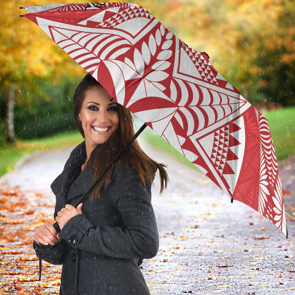 Fiji and Tonga Rugby Custom Umbrella Flying Fijians Ikale Tahi Together Pacific - Polynesian Pride