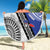 Fiji an Samoa Rugby Custom Beach Blanket Flying Fijians Manu Samoa Together Pacific - Polynesian Pride