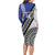 Fiji an Samoa Rugby Custom Family Matching Long Sleeve Bodycon Dress and Hawaiian Shirt Flying Fijians Manu Samoa Together Pacific - Polynesian Pride
