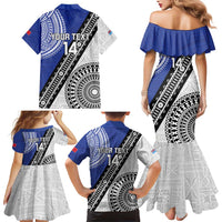 Fiji an Samoa Rugby Custom Family Matching Mermaid Dress and Hawaiian Shirt Flying Fijians Manu Samoa Together Pacific LT14 - Polynesian Pride