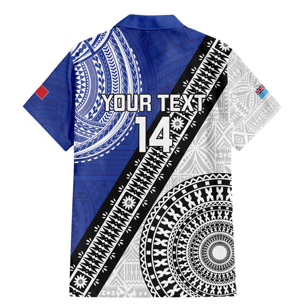 Fiji an Samoa Rugby Custom Family Matching Mermaid Dress and Hawaiian Shirt Flying Fijians Manu Samoa Together Pacific LT14 - Polynesian Pride
